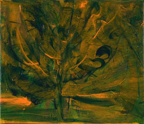 Dancing Tree, 12" x 14", mixed media on canvas, 2008. Dancing Tree, 12" x 14", mixed media on canvas, 2008.